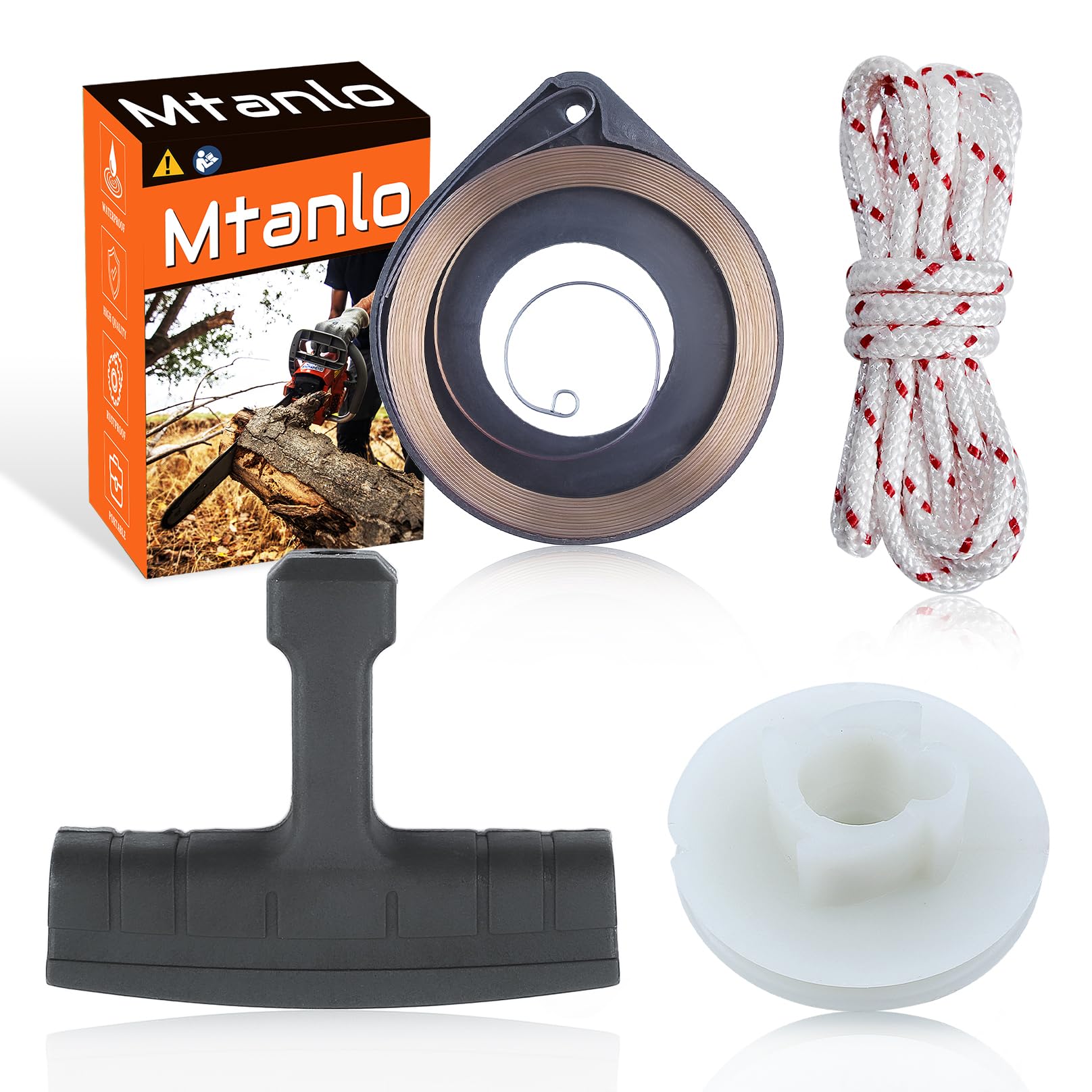 Amazon.com: Mtanlo Recoil Starter Pulley Spring Rope for Husqvarna